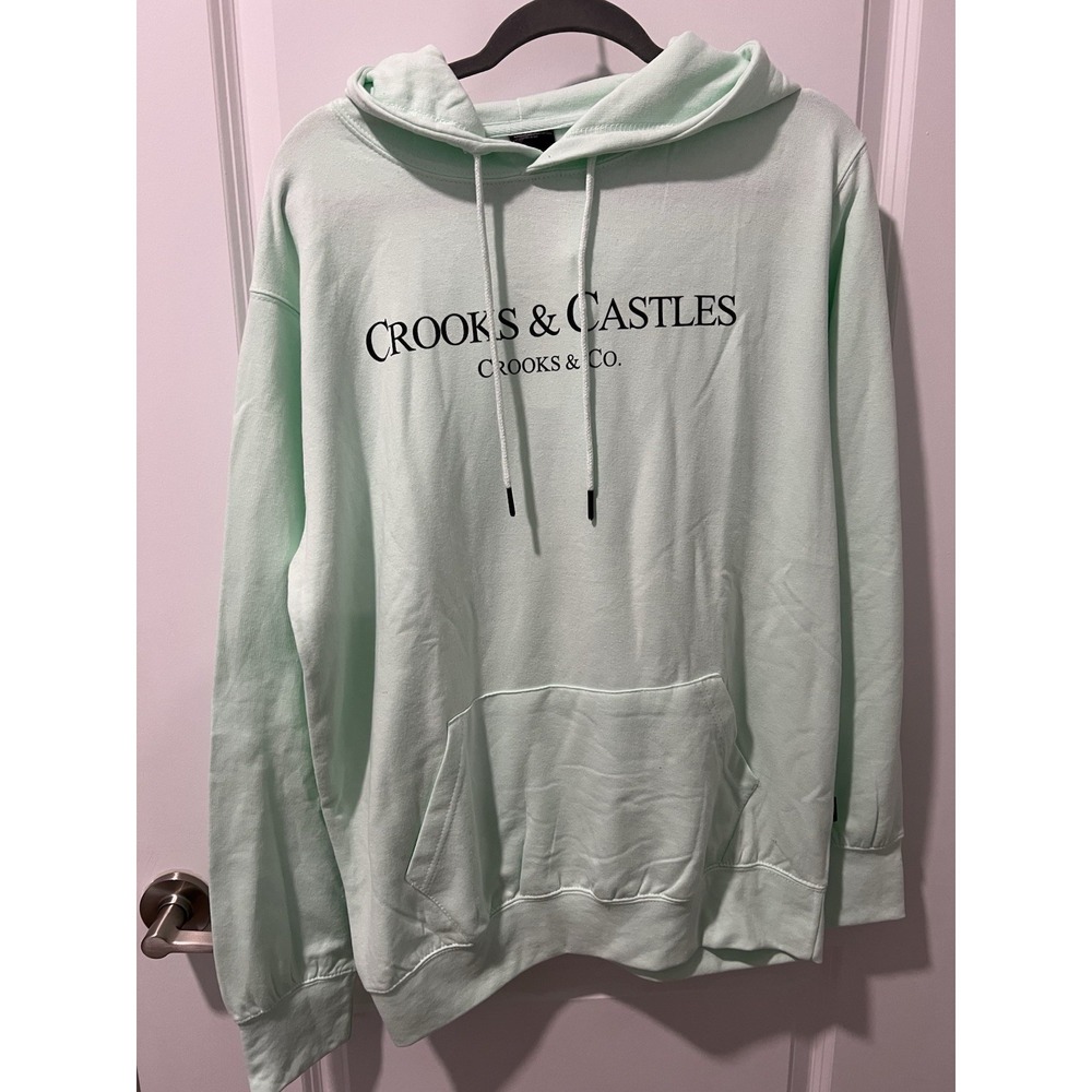 Crooks and Castles Hoodie - Mint Green - Size Large -‎ New With Tags!